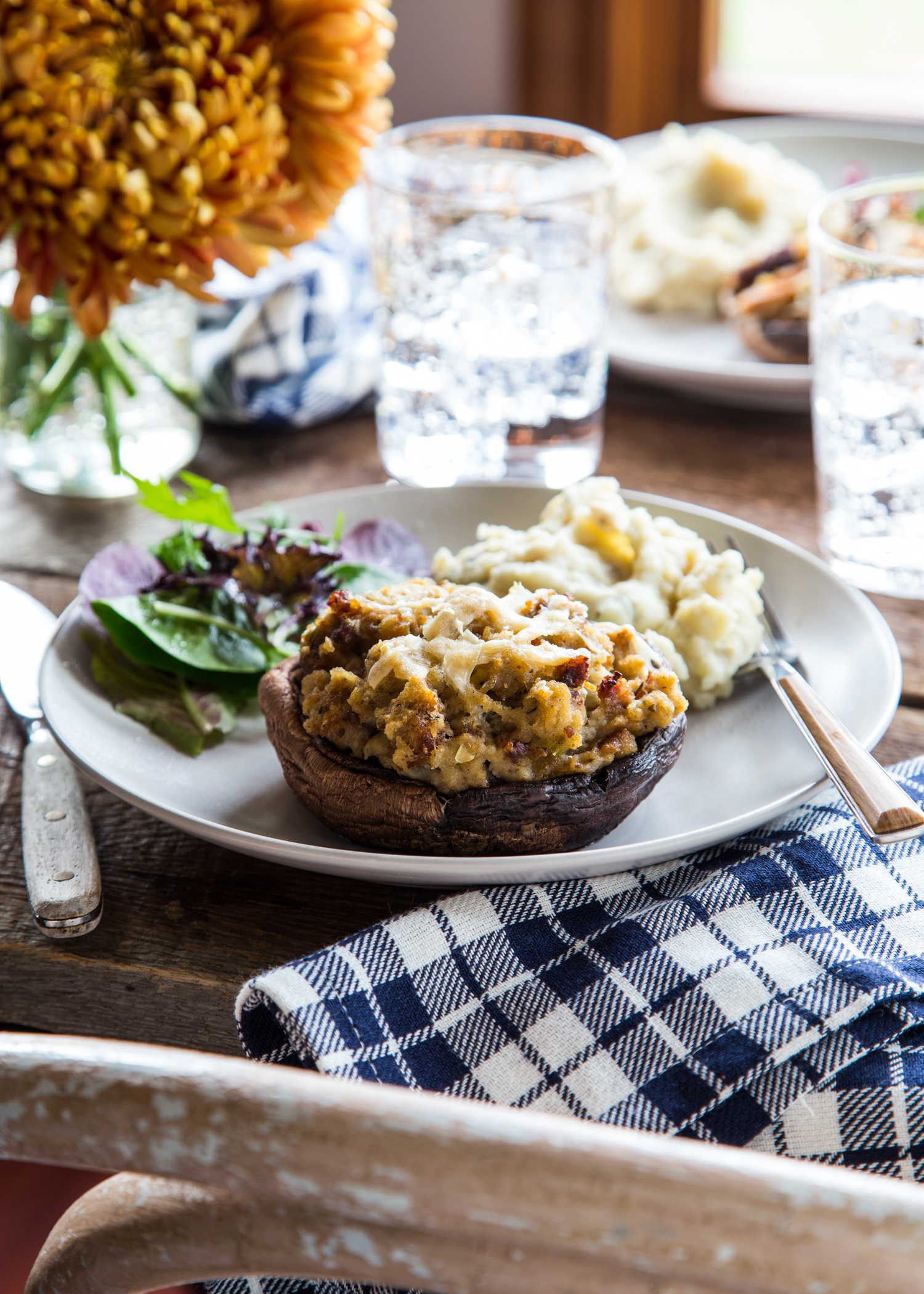 Sausage Stuffed Portabella Mushrooms | JellyToastBlog.com