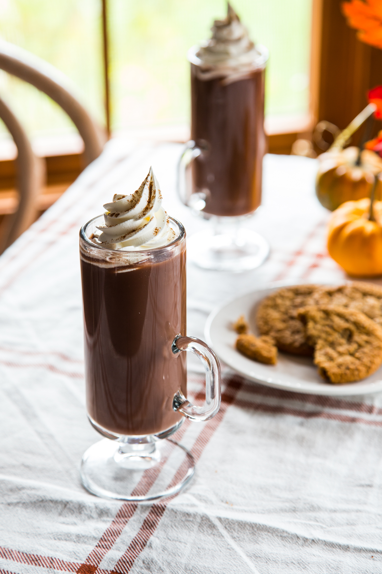 Spiked Pumpkin Spice Hot Chocolate | JellyToastBlog.com