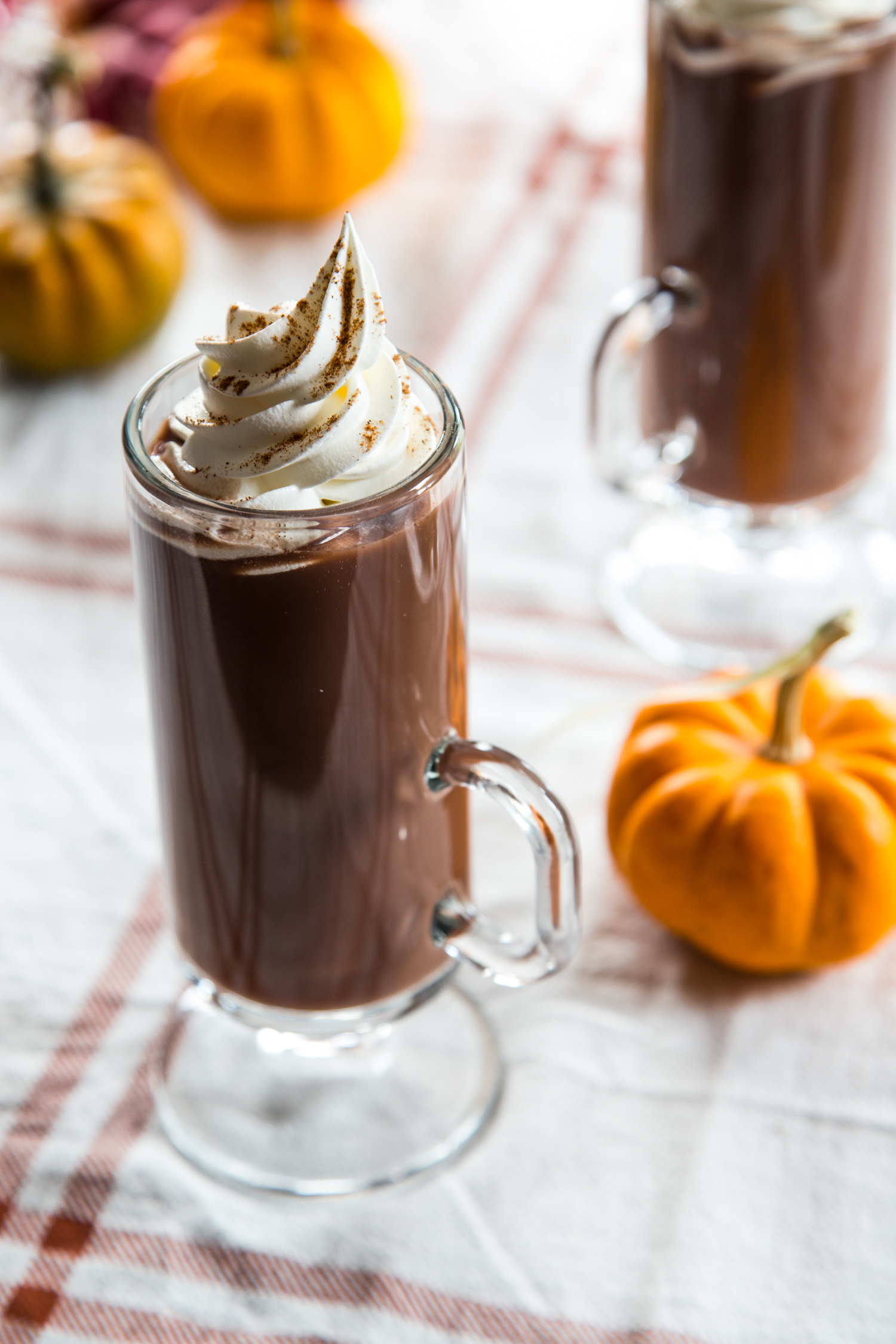 Spiked Pumpkin Spice Hot Chocolate | JellyToastBlog.com