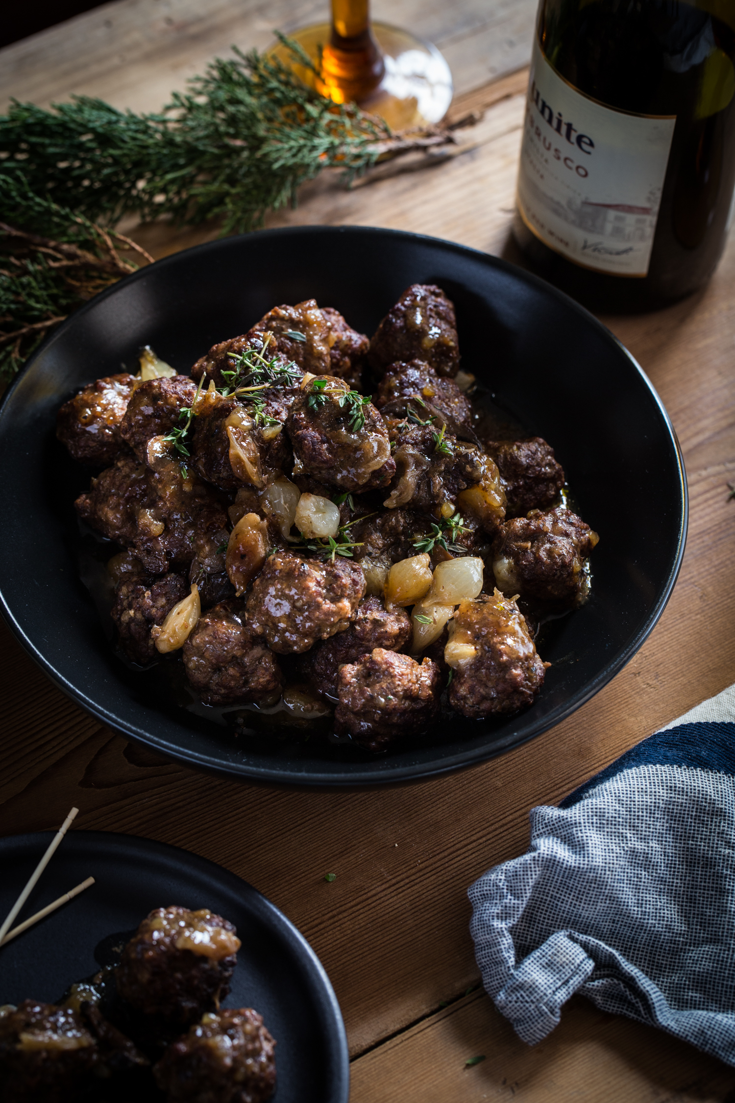 Any holiday party will be enhanced by these Beef Bourguignon Meatballs!
