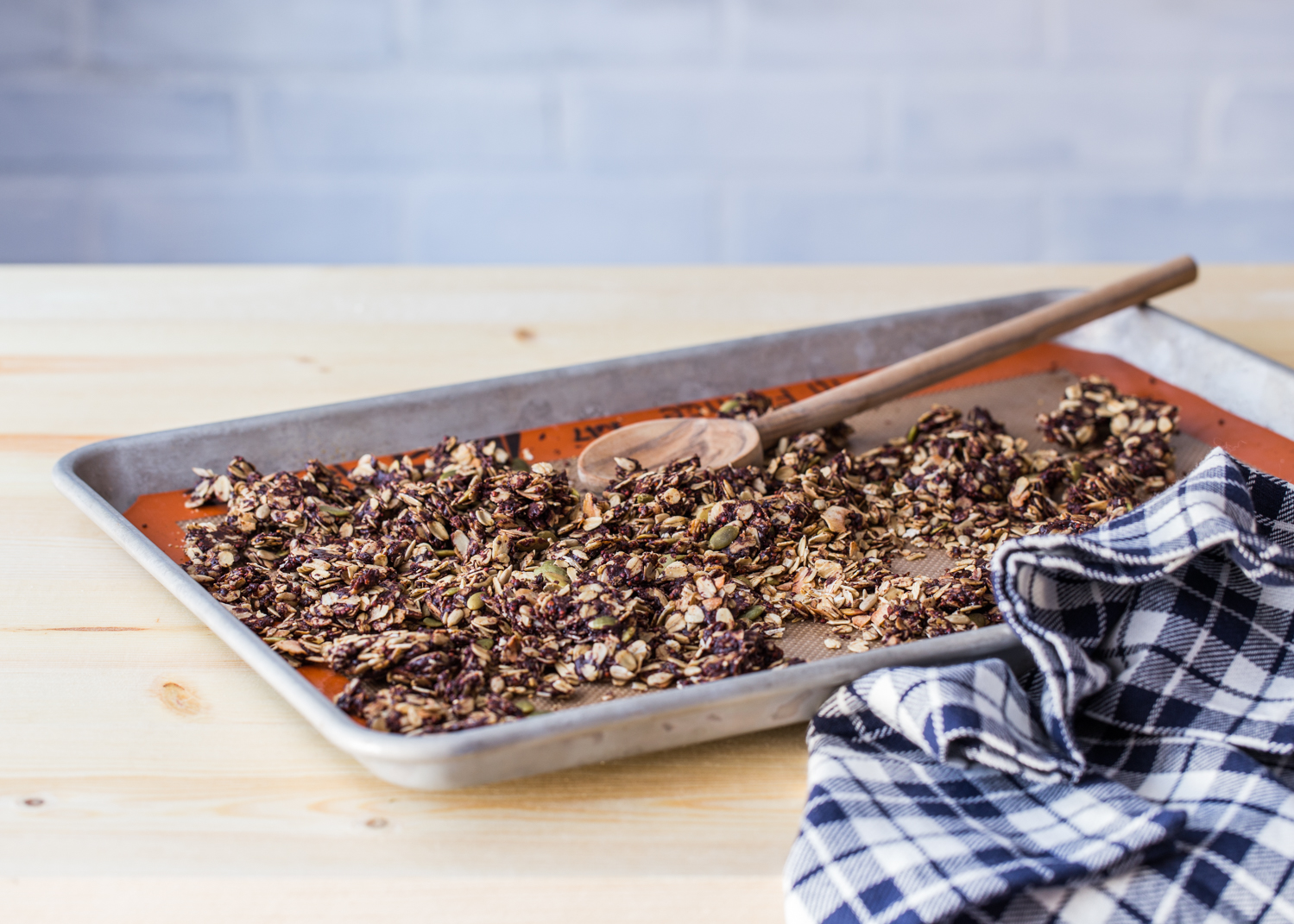 Chocolate Coconut Granola is great on it's own or as a topping to rich, tangy Greek yogurt