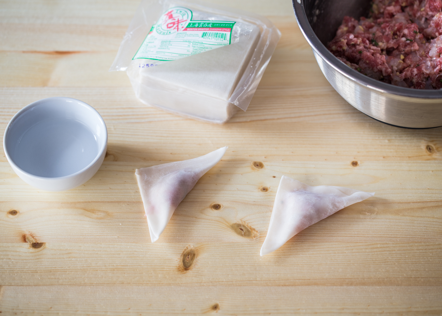 How To Fold Homemade Wonton