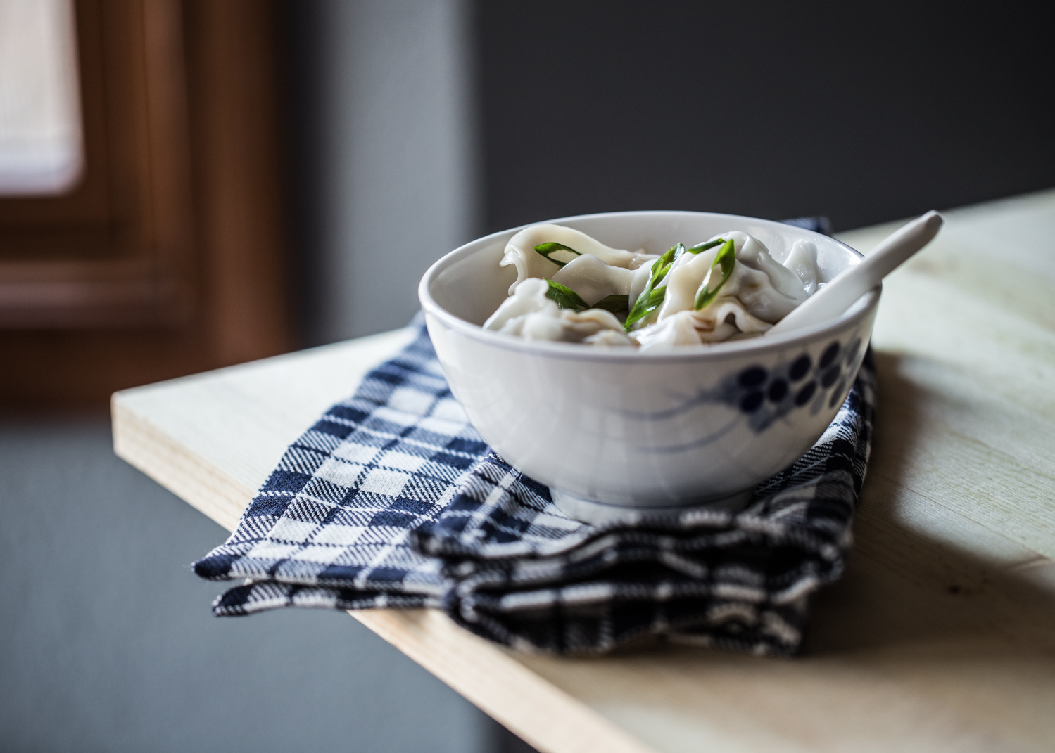 Homemade Wonton Soup takes a bit of prep time, but will fill your freezer with quick cooking wontons!