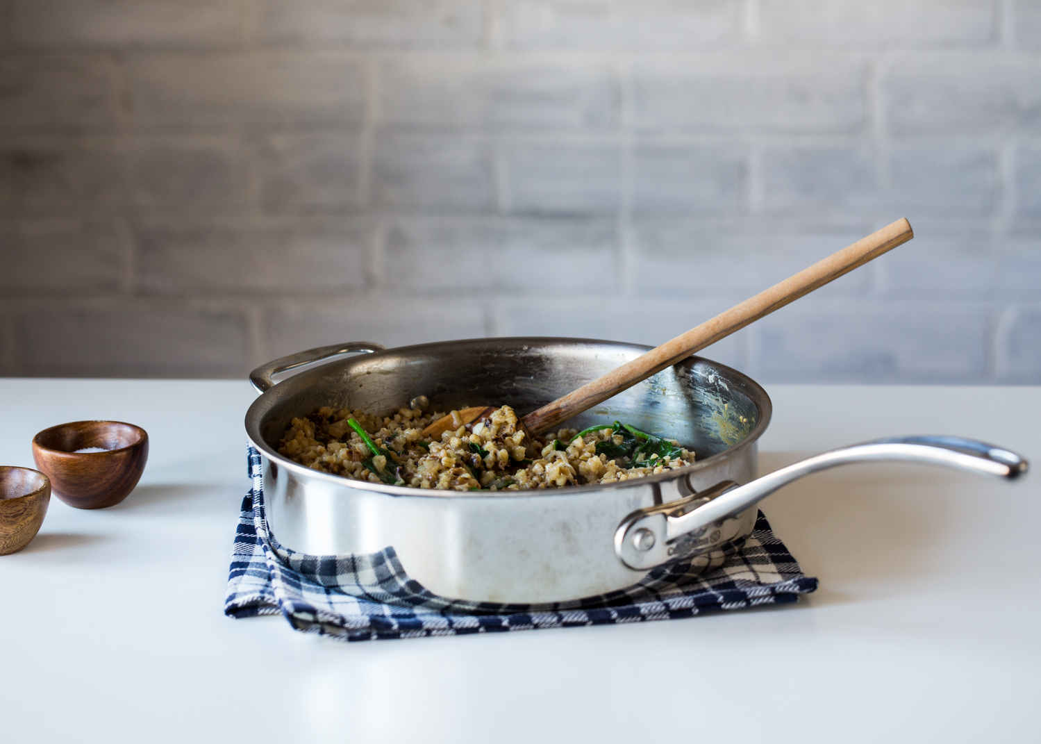 Barley Risotto with Spinach