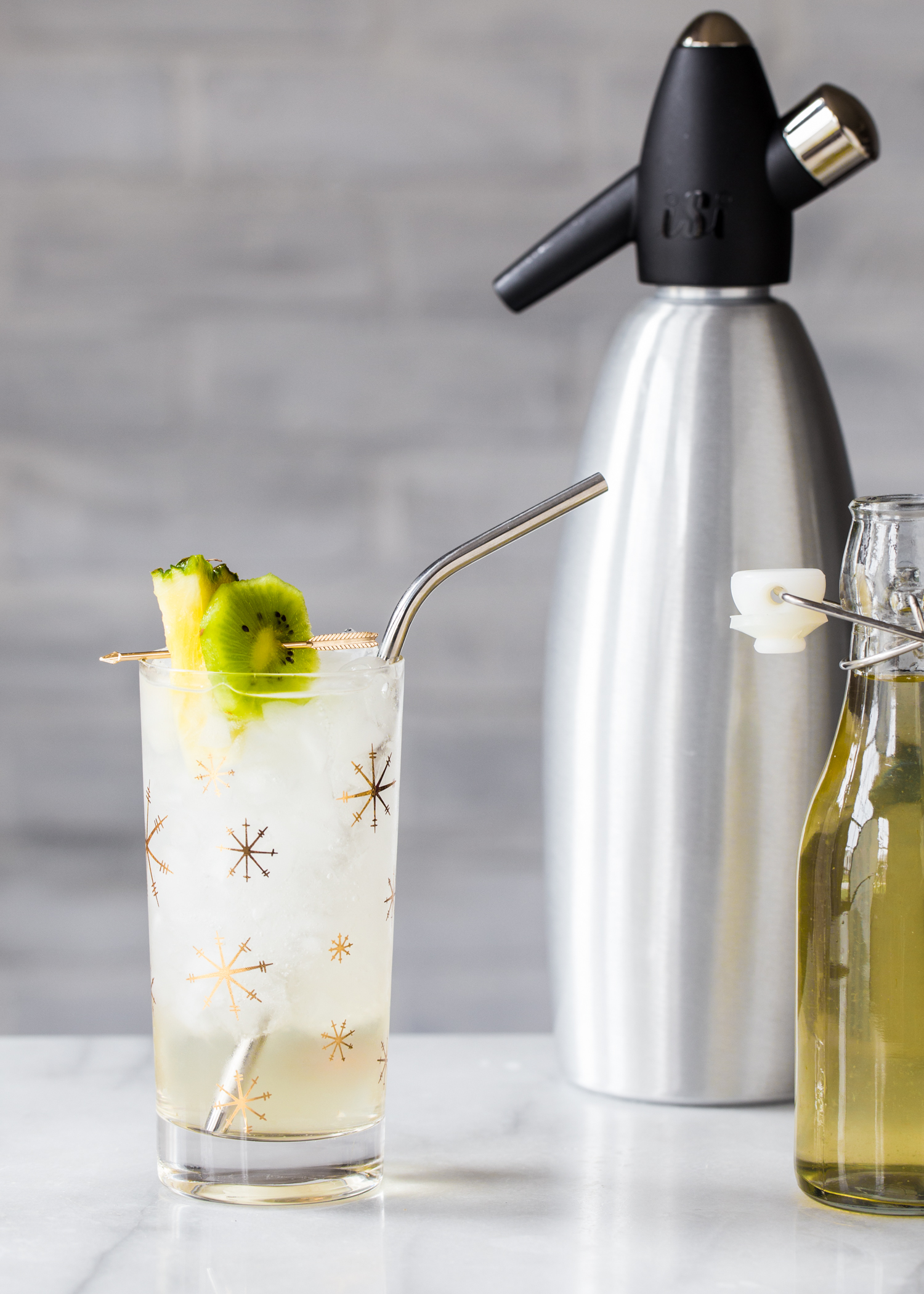 Pineapple Kiwi Shrub Cooler