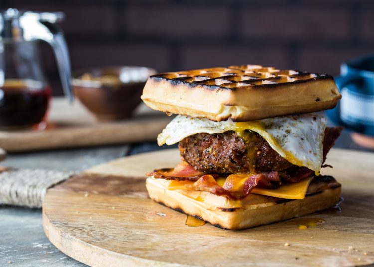 Smoky Maple & Sage Breakfast Pork Burger {Video} - Jelly Toast