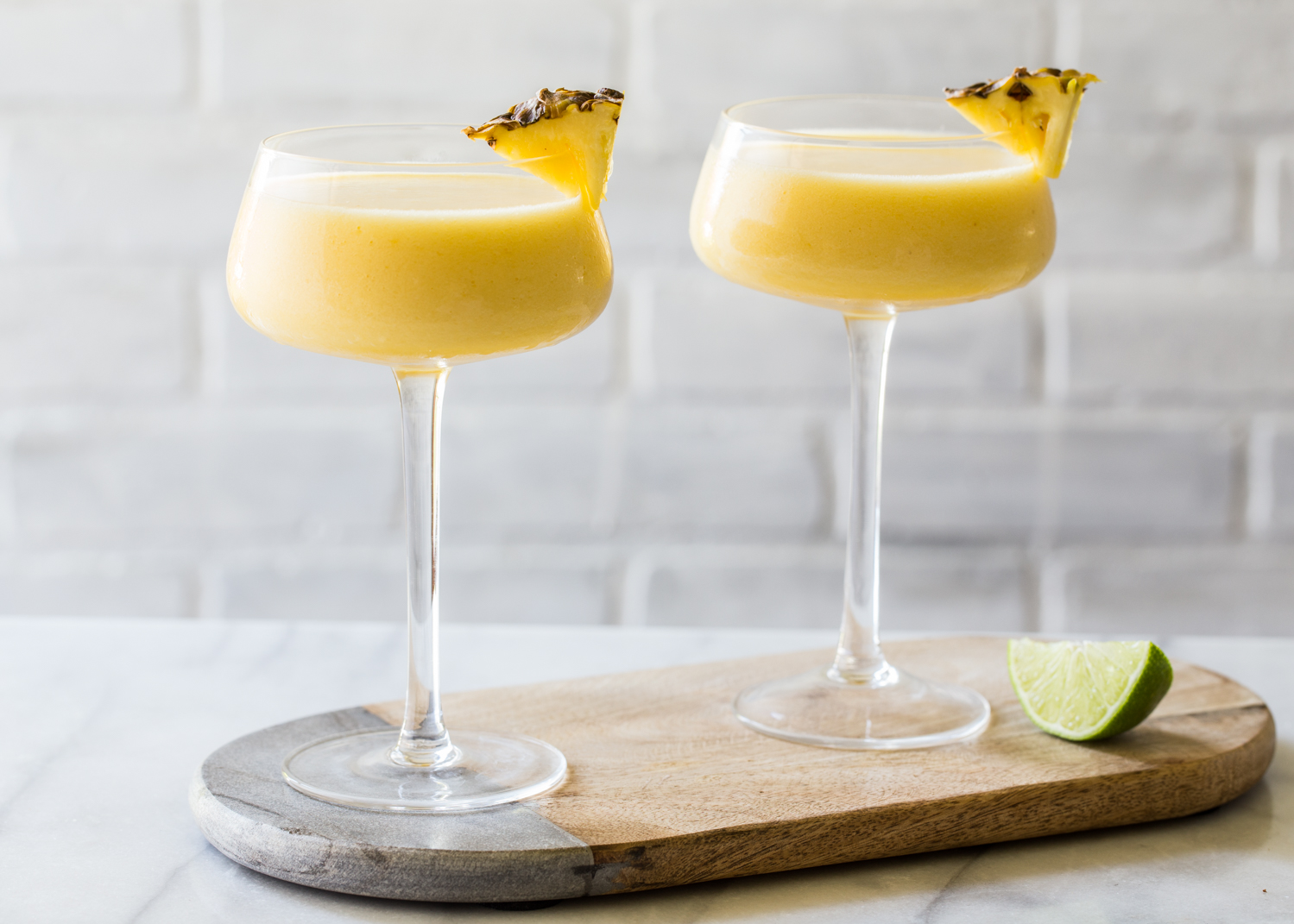 Frozen Pineapple Mango Daiquiri for a cocktail that will beat the summer heat