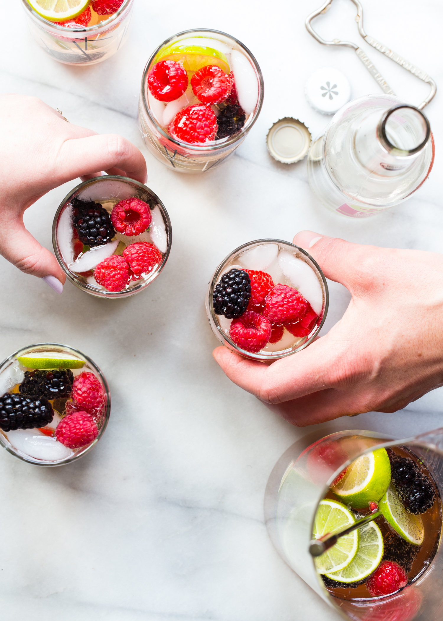 Sparkling Berry Sangria for all your summer parties! 