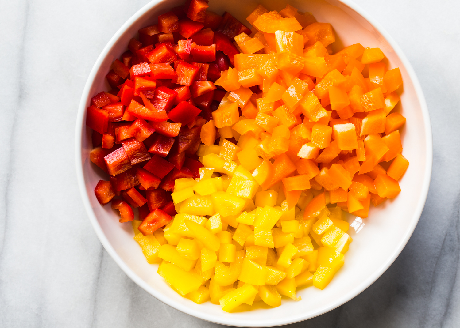 Tri Color Peppers for Homemade Pickled Pepper Relish - Homemade Hot Dog Toppings
