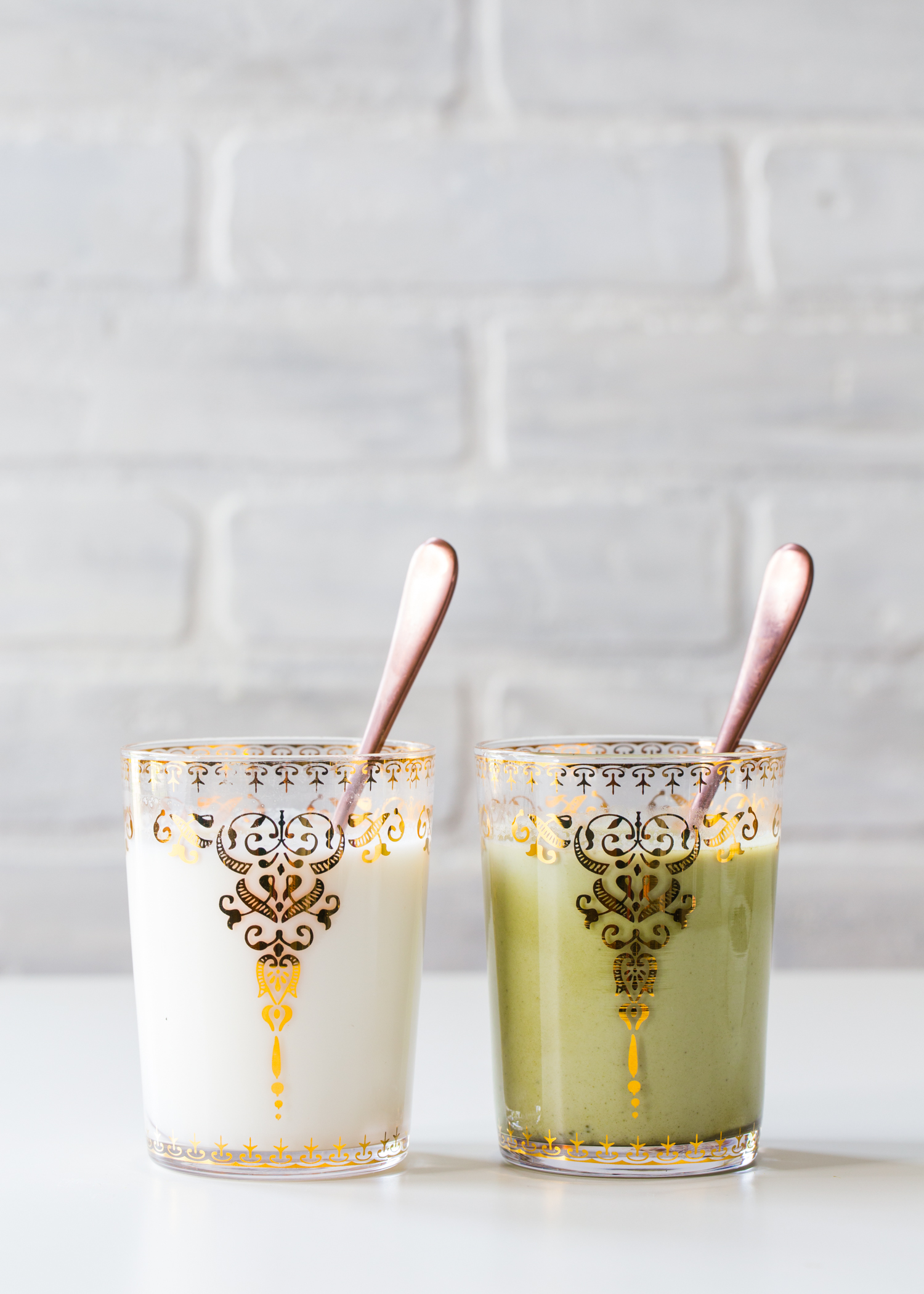 Flavored Milk - Lavender Honey Milk with a Matcha Twist