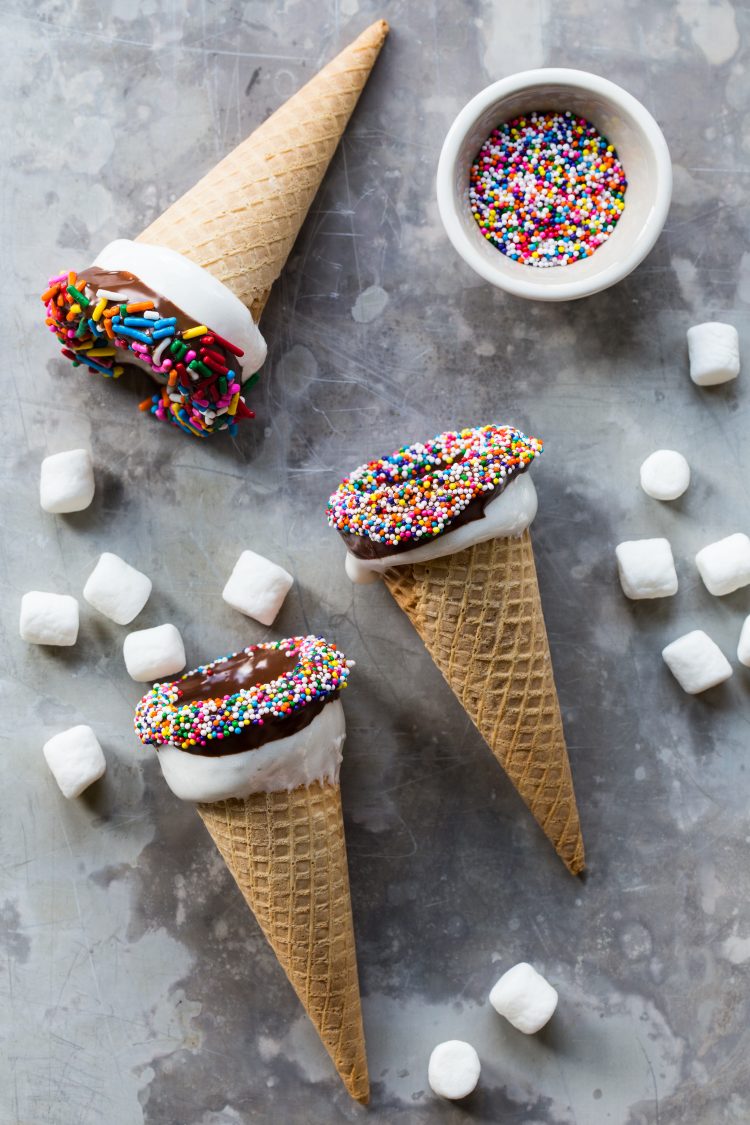 Marshmallow Dipped Ice Cream Cones 4 Of 11 Jelly Toast