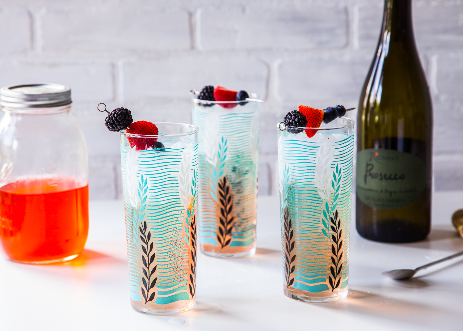 Berry Shrub Spritzer for a refreshing summer drink