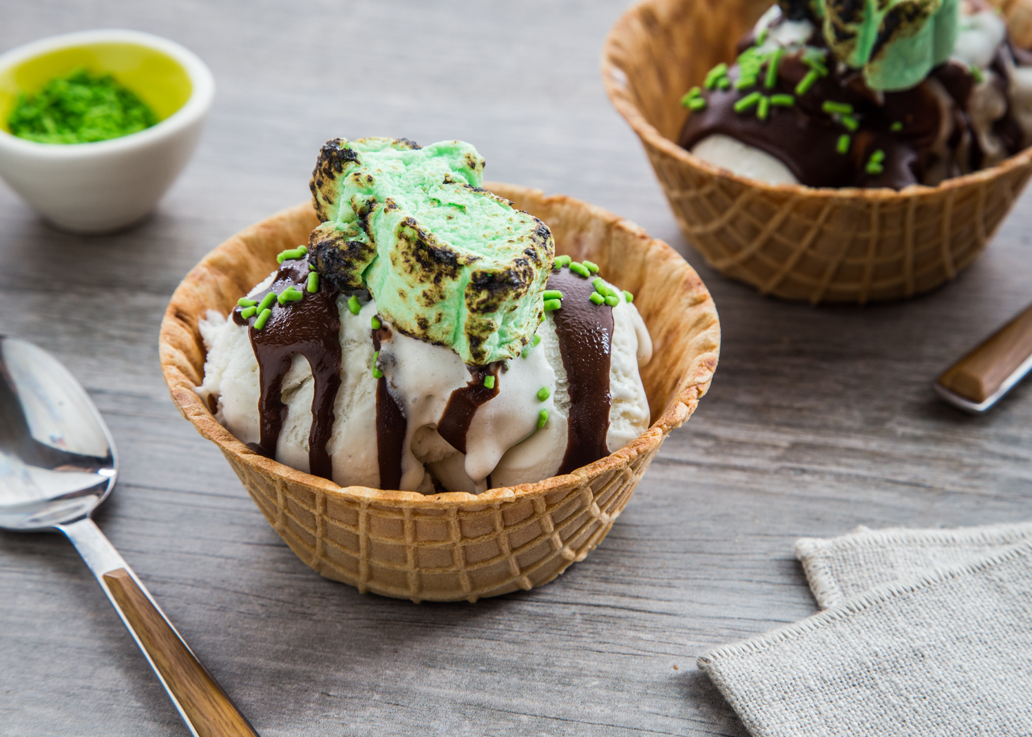 Slimer S'mores Sundaes from Jelly Toast