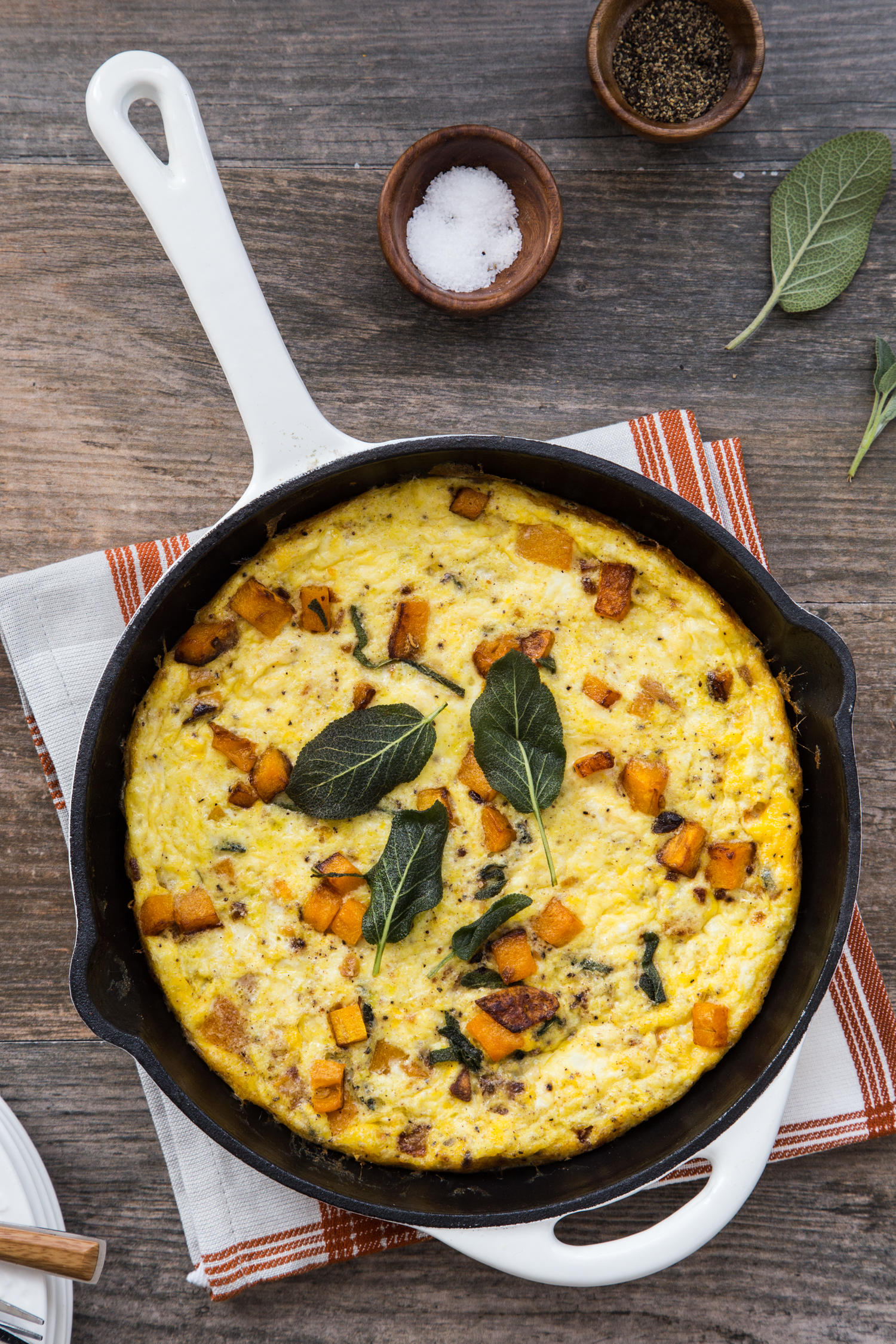 Butternut Squash Sage Frittata brings together some great fall flavors!