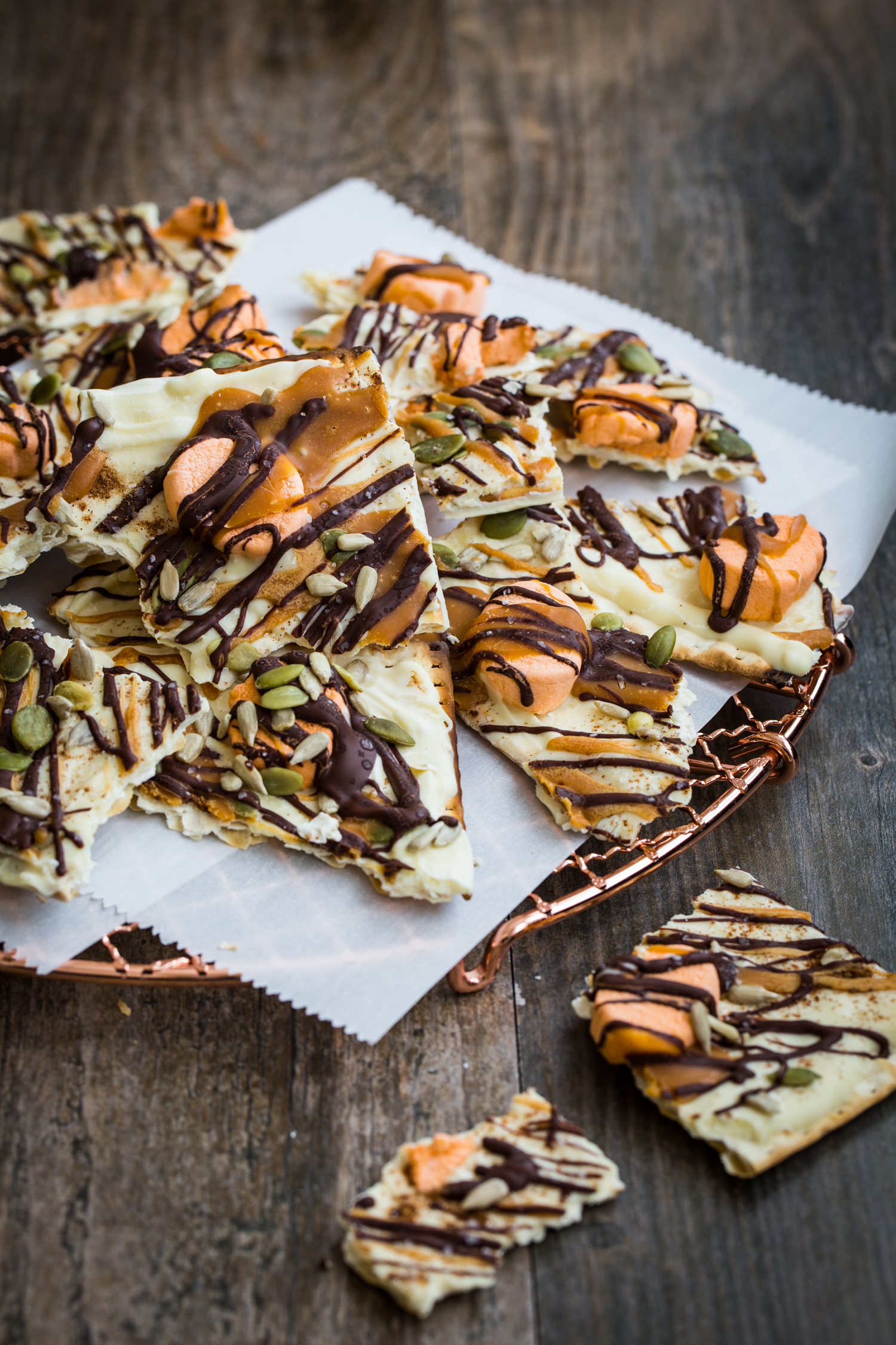 Pumpkin Spice White Chocolate Bark