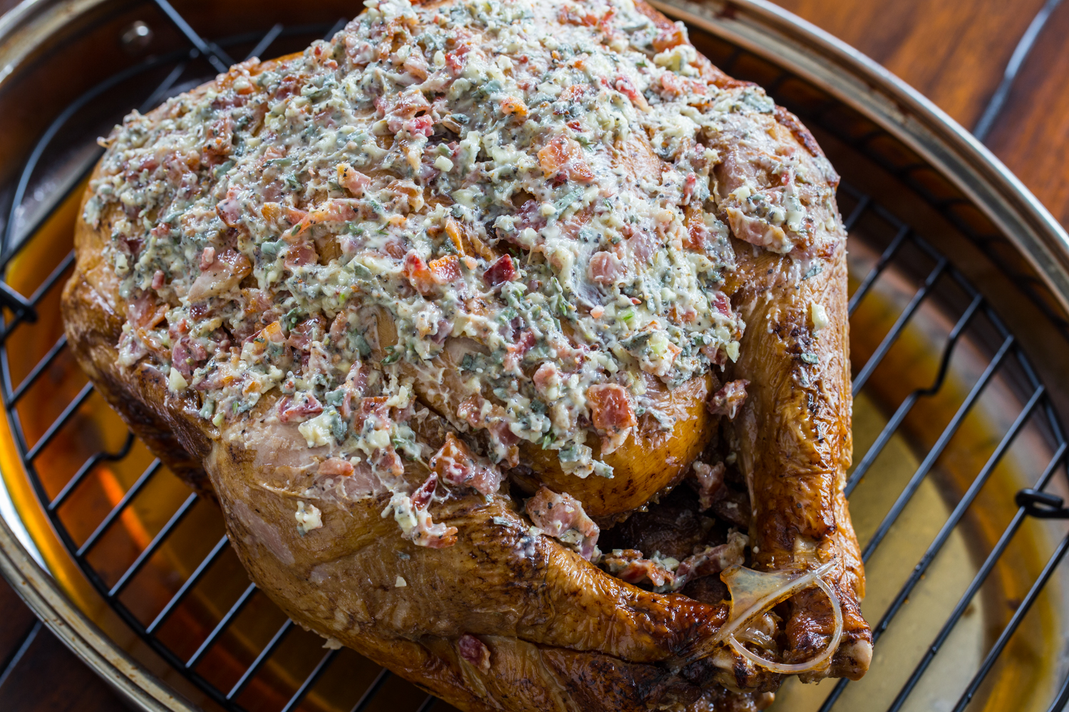 Bacon Herb Oven Roasted Turkey