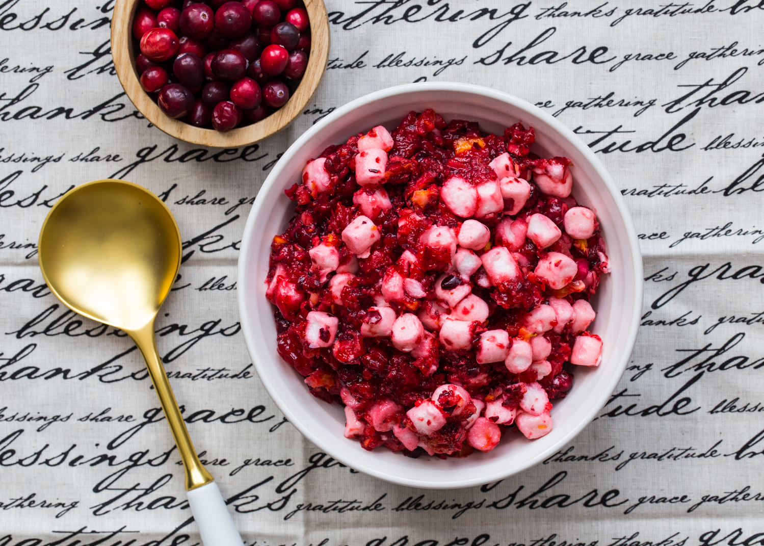 cranberry salad with marshmallows