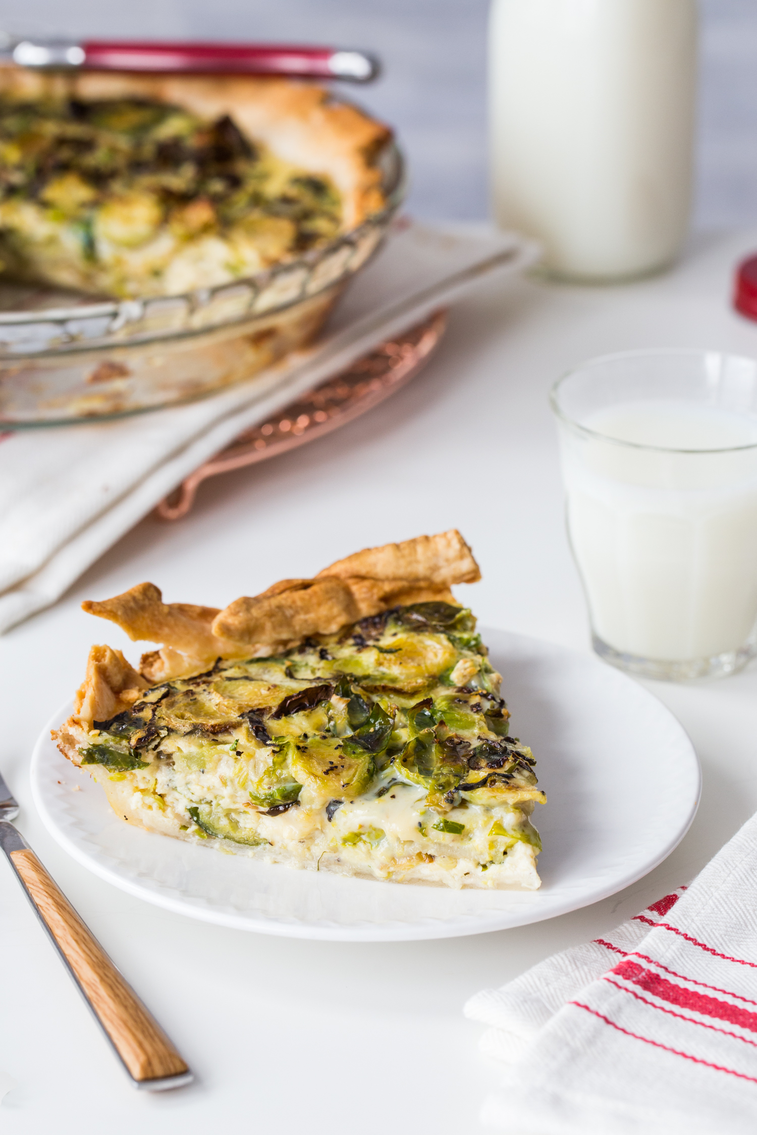 Roasted Brussels Sprout Quiche - Jelly Toast