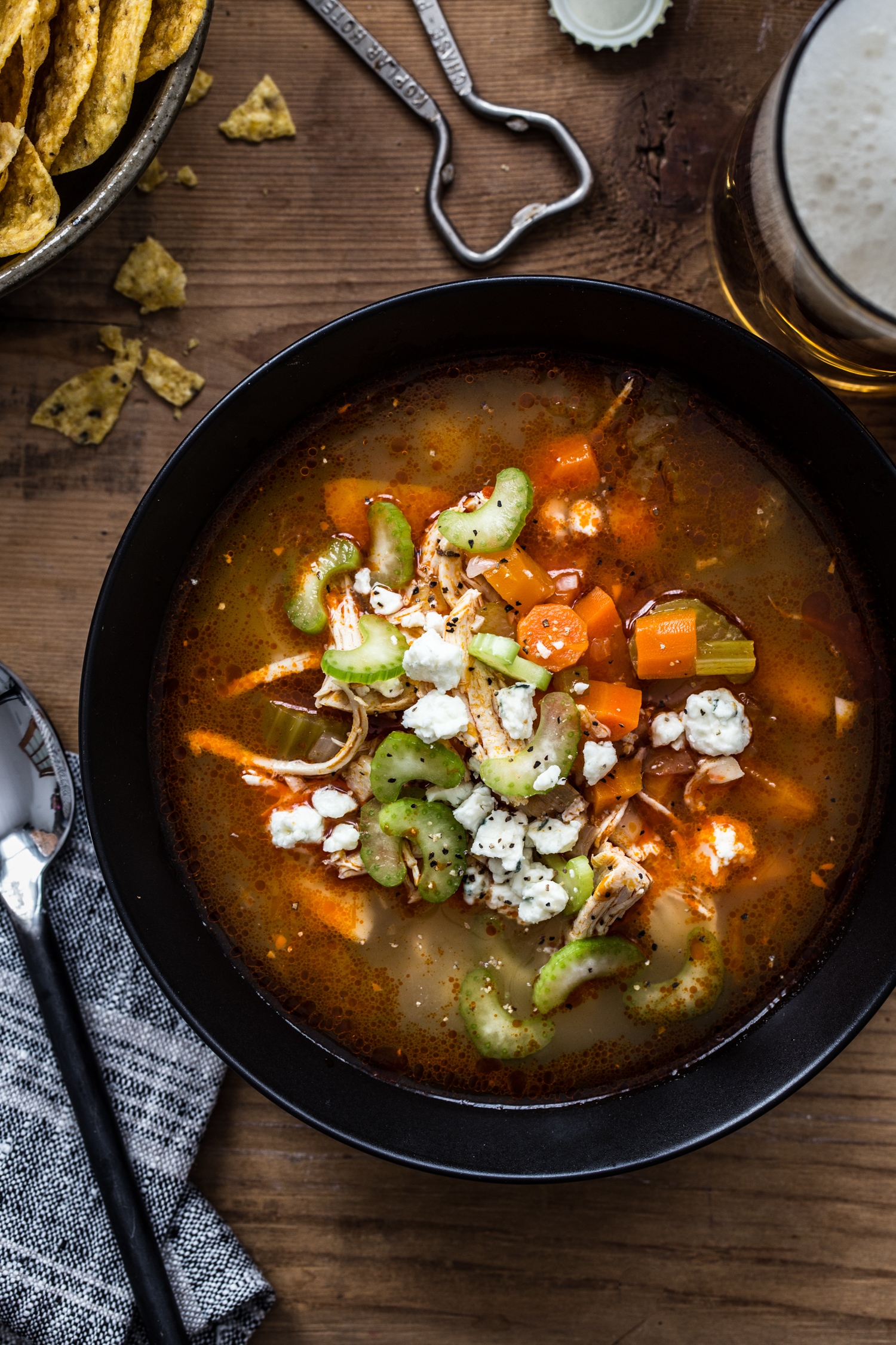 Instant Pot Buffalo Chicken Soup - Jelly Toast