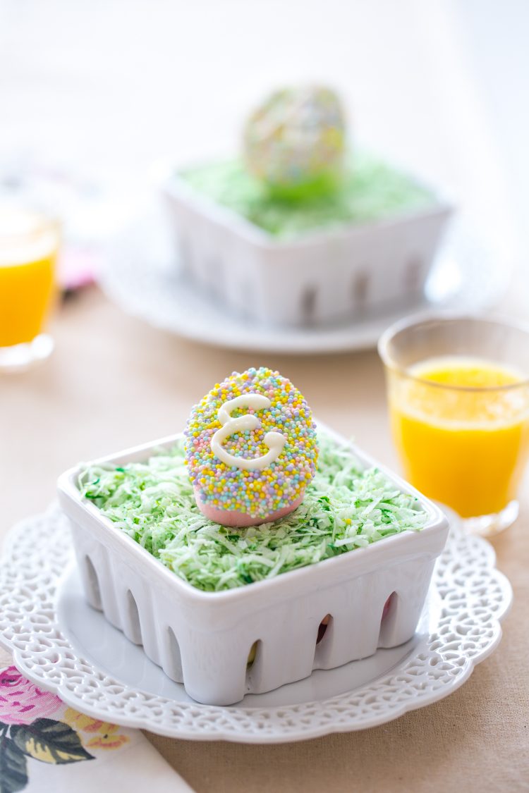 Monogram Marshmallow Easter Eggs Jelly Toast