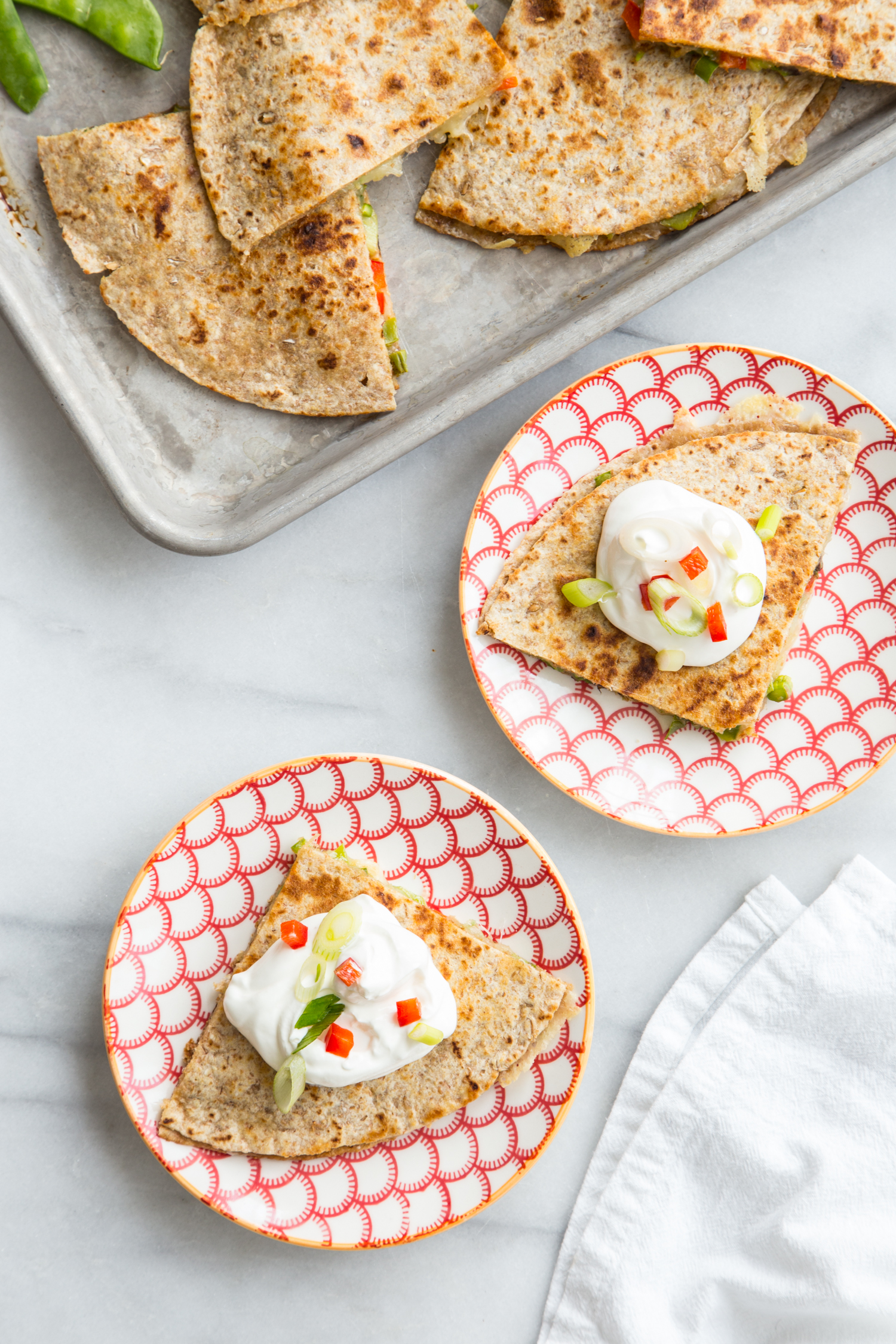 Life Behind The Scenes Week 1 // Spring Vegetable Quesadillas 