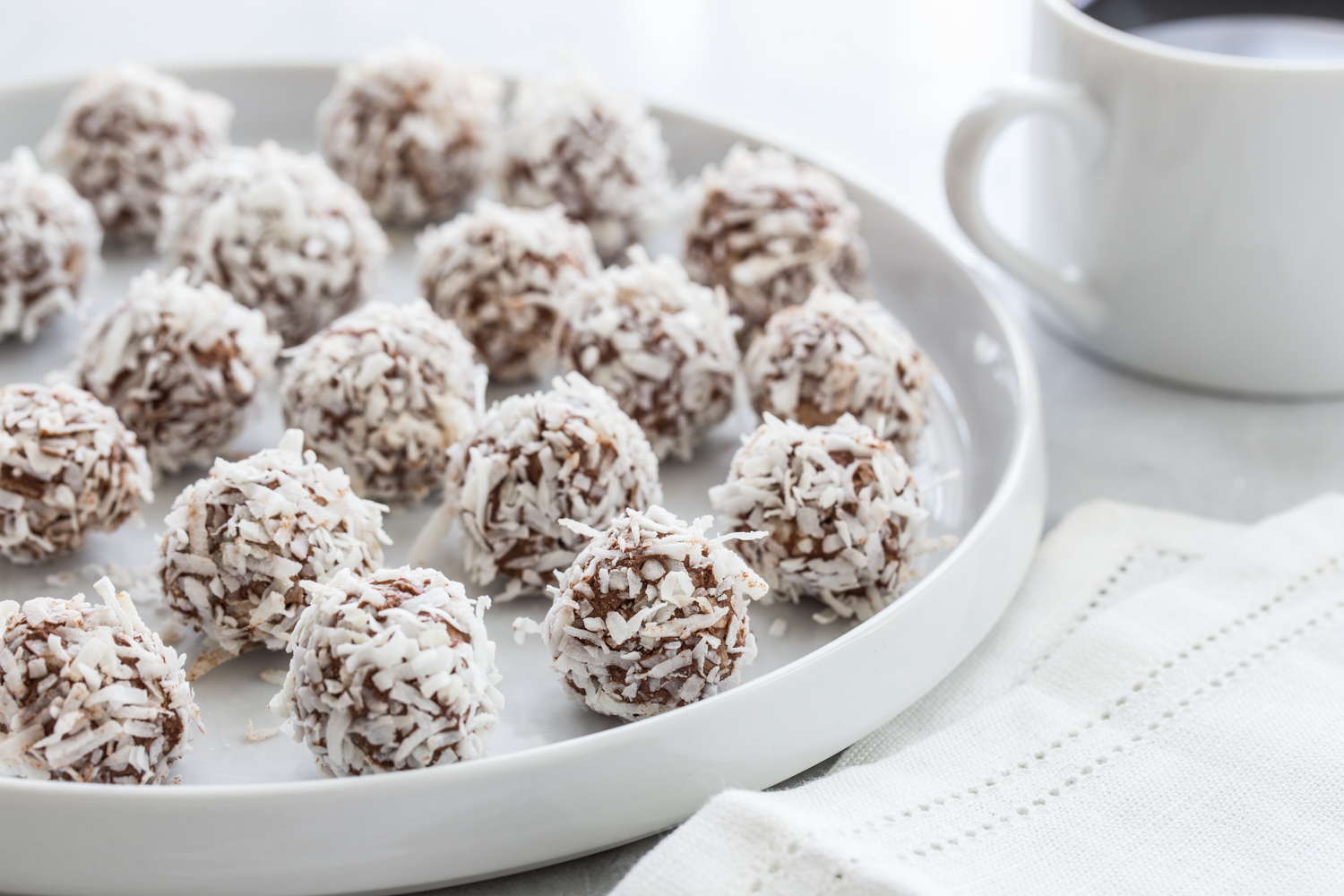 Low Carb Chocolate Coconut Truffles