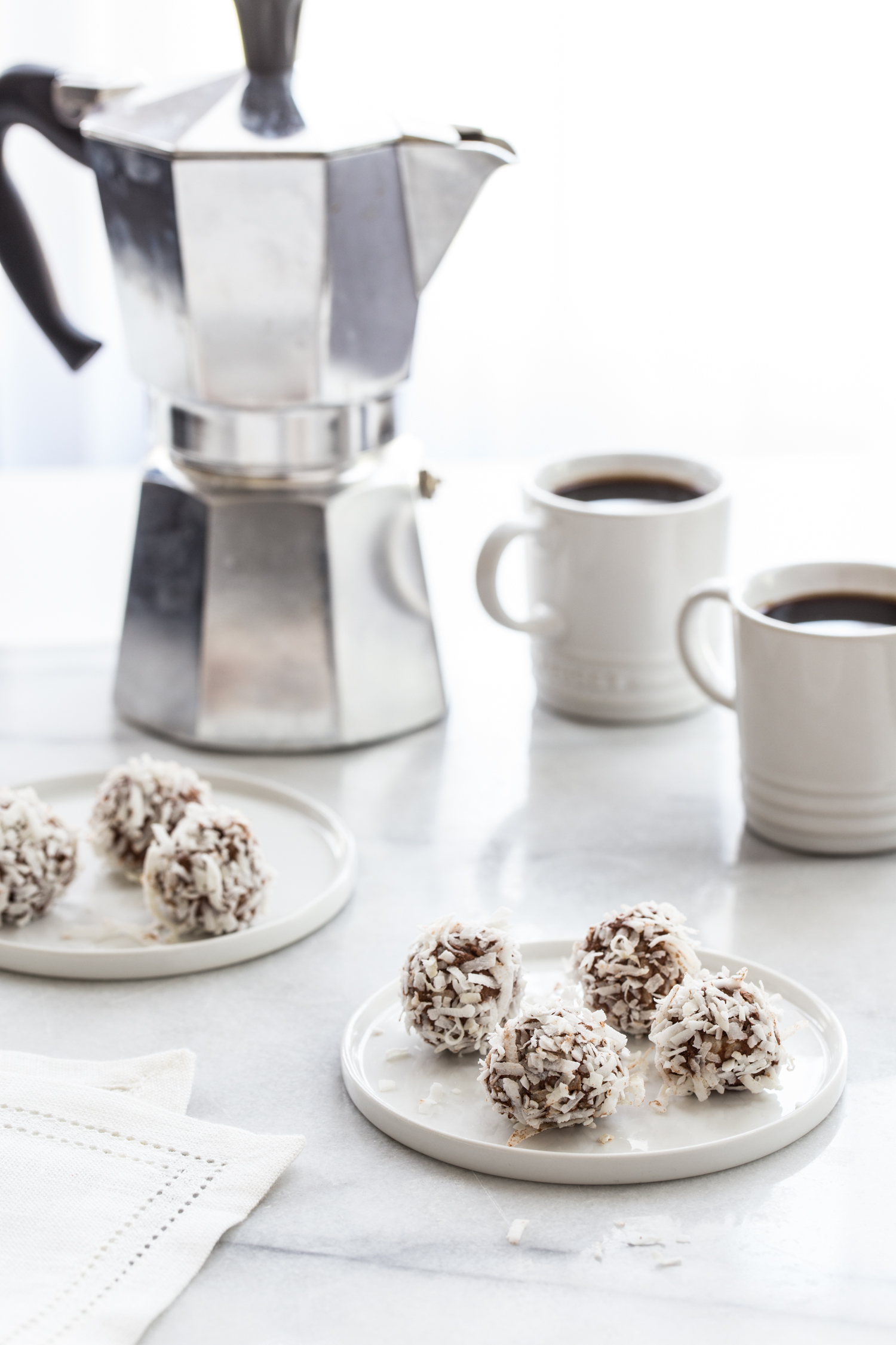 Low Carb Chocolate Coconut Truffles are a great low carb treat full of healthy fats and low on sugar