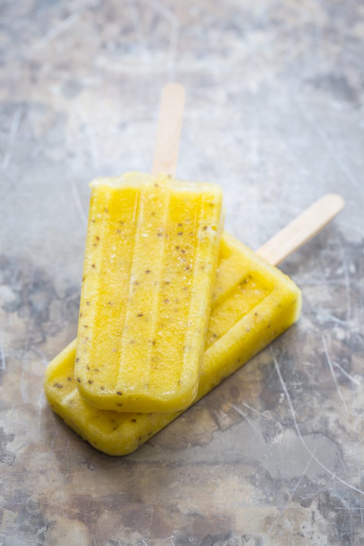 Pineapple Chia Popsicles - all natural no sugar added dessert! 
