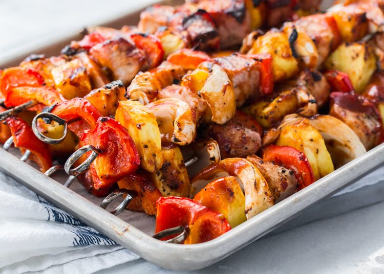 Sweet and Tangy Pork Kabobs