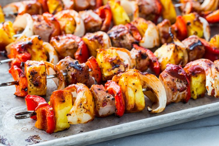 Sweet and Tangy Pork Kabobs