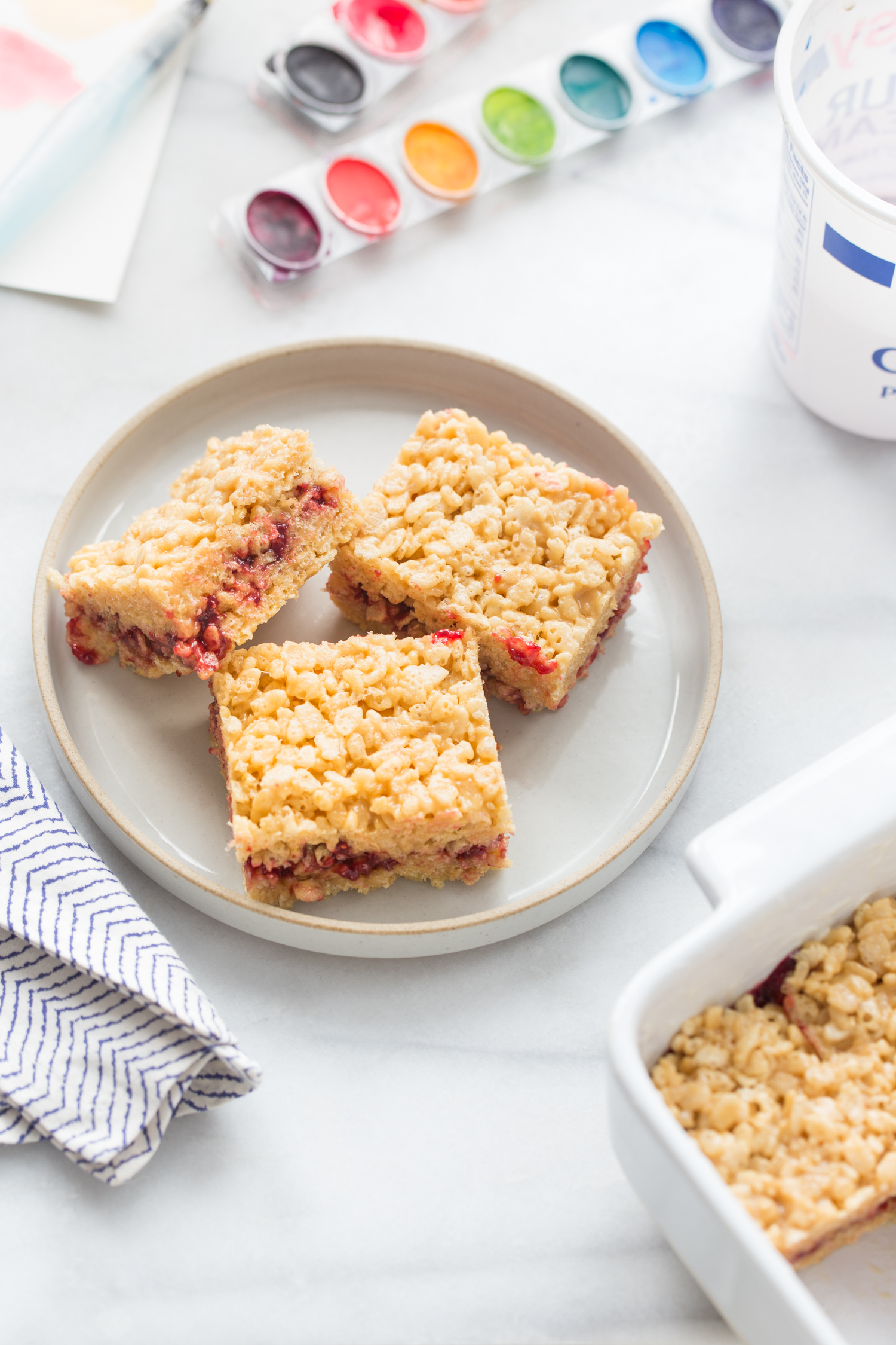 Almond Butter and Jelly Marshmallow Treats from Jelly Toast Blog