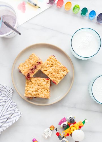 Almond Butter and Jelly Marshmallow Treats will put smiles on faces