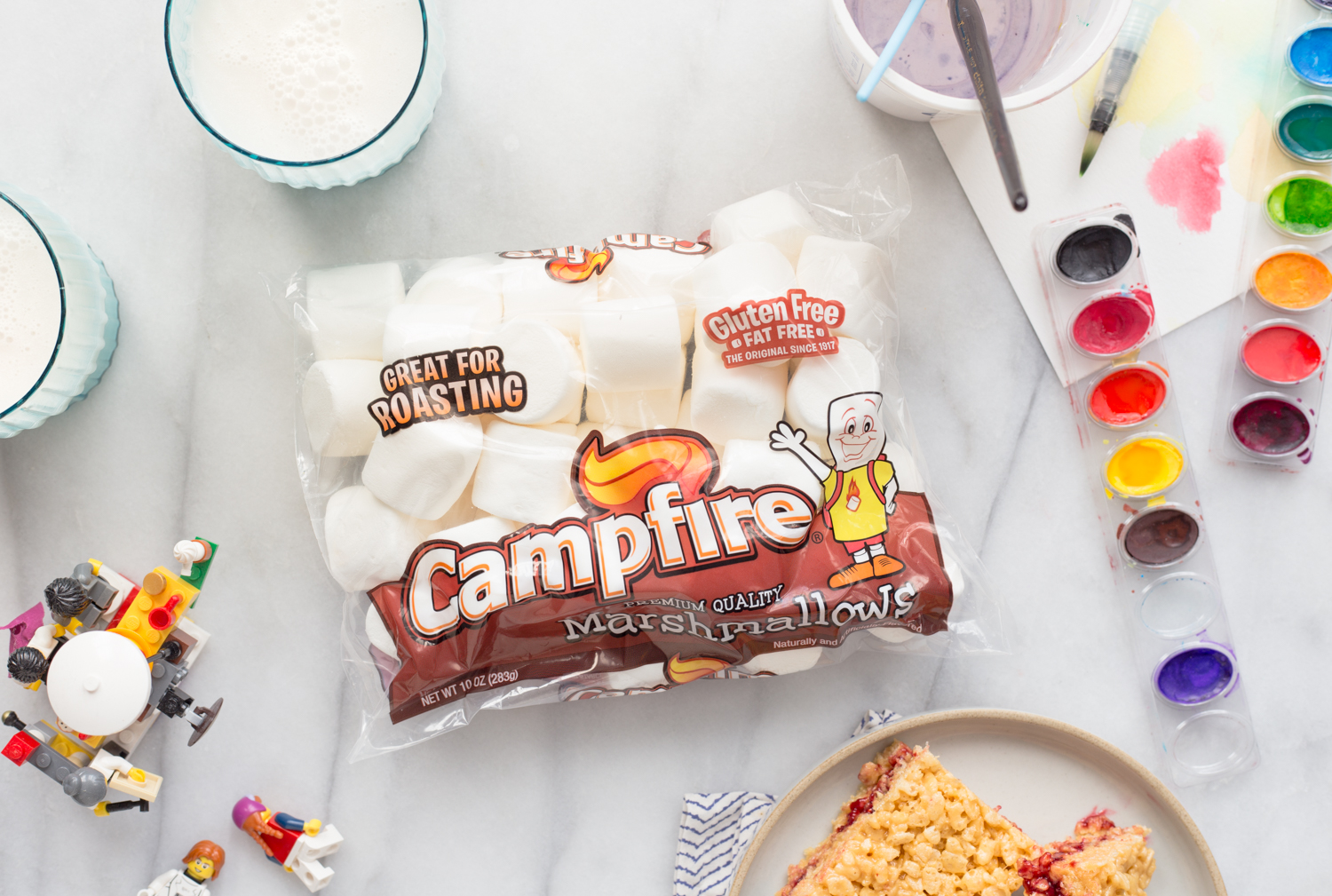 Campfire Marshmallows for Almond Butter and Jelly Marshmallow Treats