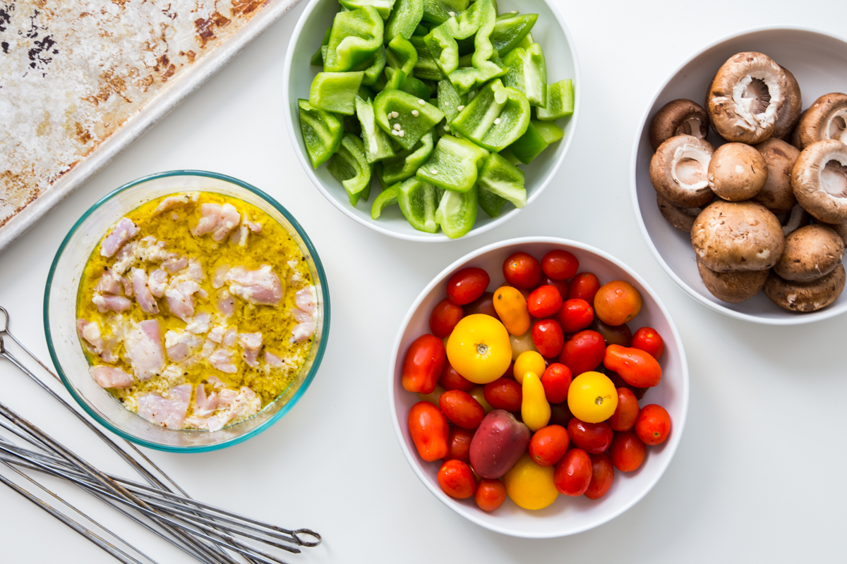 Lemon Garlic Chicken Kabobs