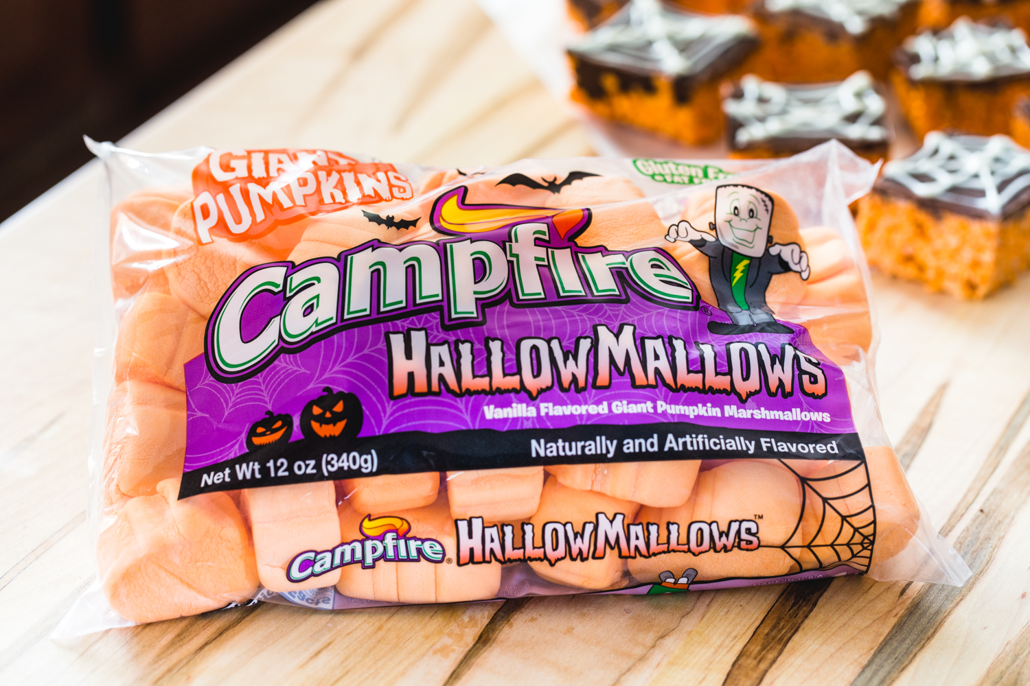 Spider Web Cereal Treats made with Campfire HallowMallows