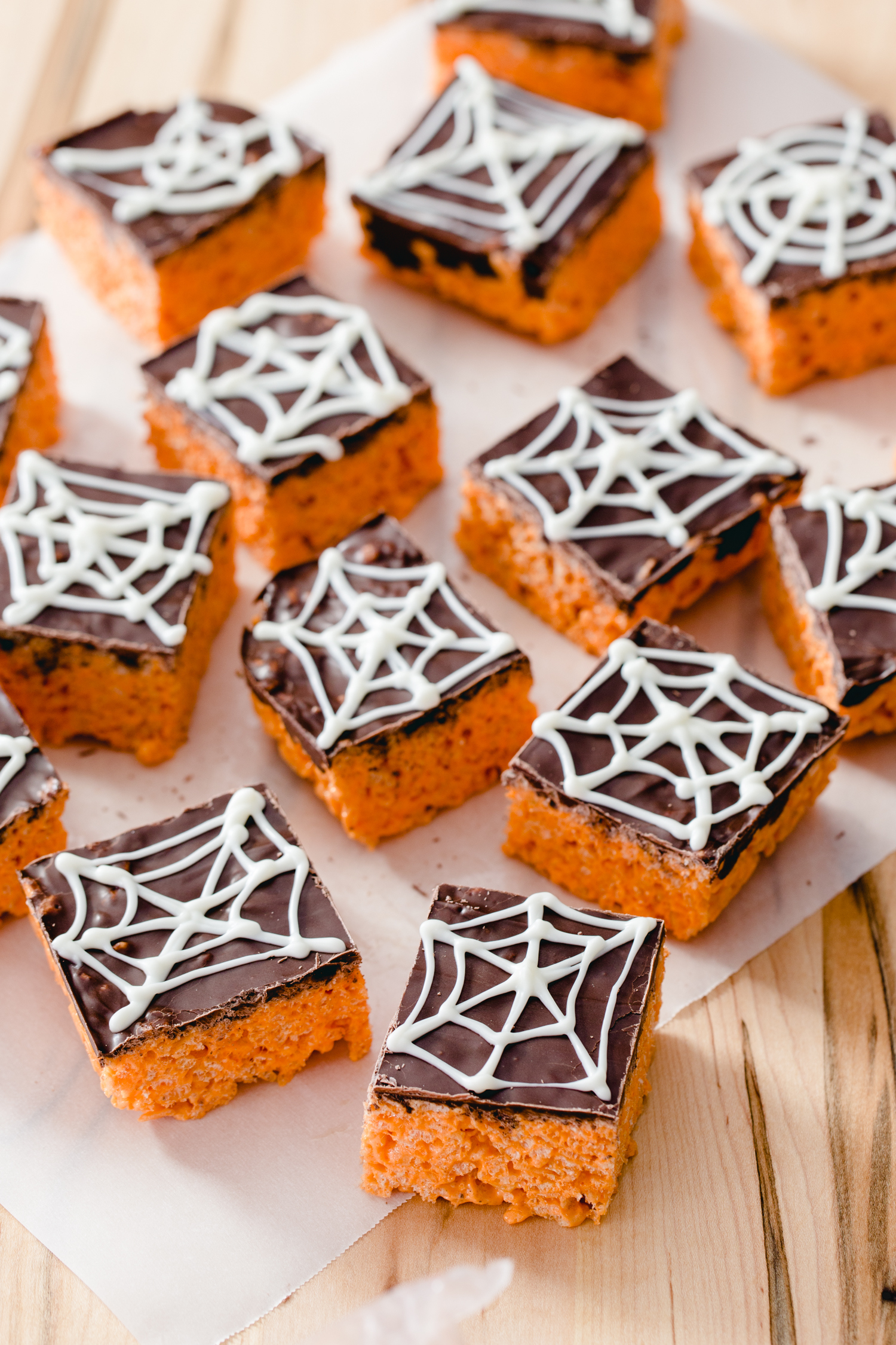 Spider Web Cereal Treats with Campfire HallowMallows from Jelly Toast