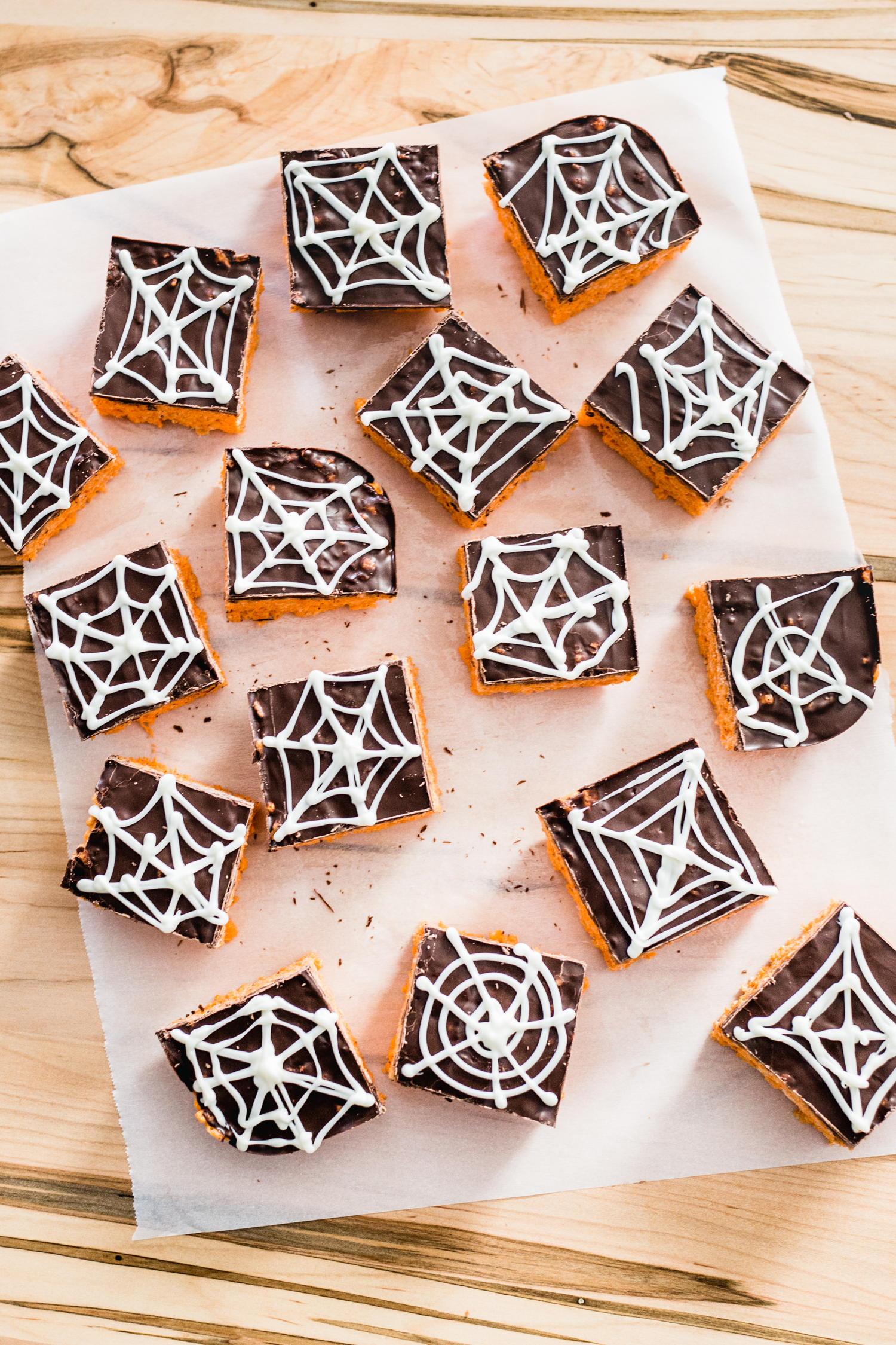 Spider Web Cereal Treats from Jelly Toast made with Campfire HallowMallows