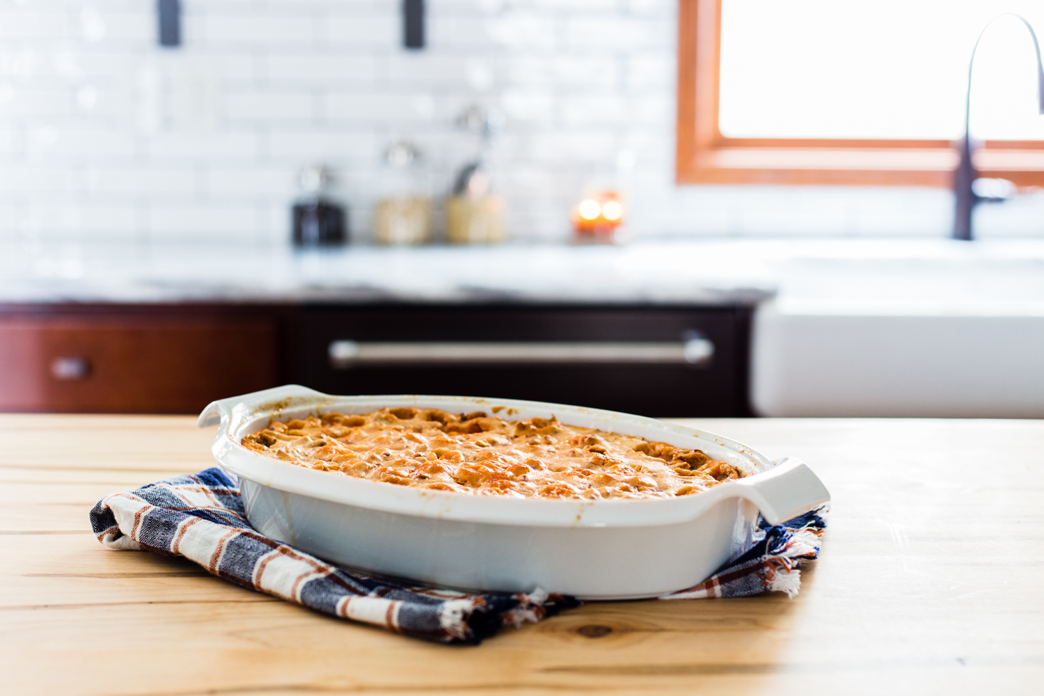 Marshmallow Pecan Sweet Potato Casserole with Campfire Marshmallows