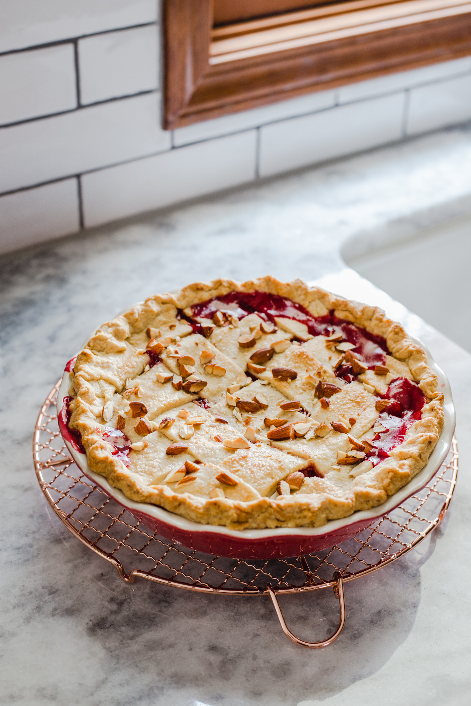 Tart Cherry Amaretto Pie from Jelly Toast jellytoastblog.com