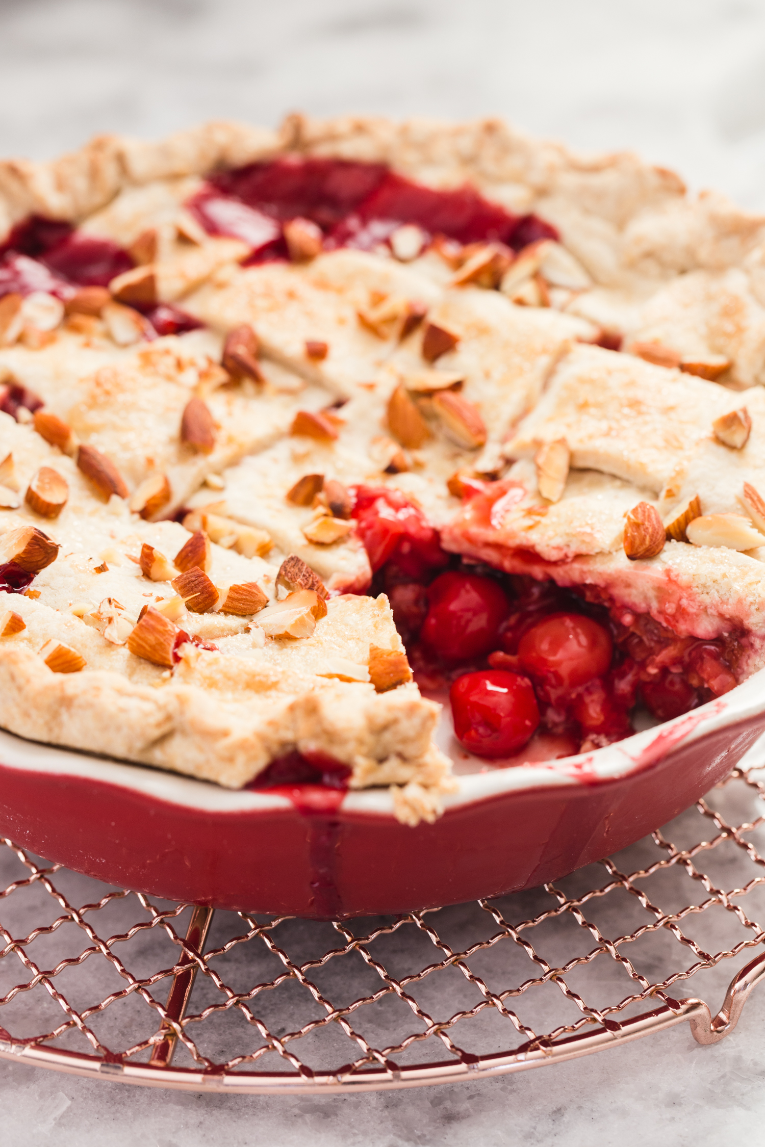 Tart Cherry Amaretto Pie from Jelly Toast jellytoastblog.com