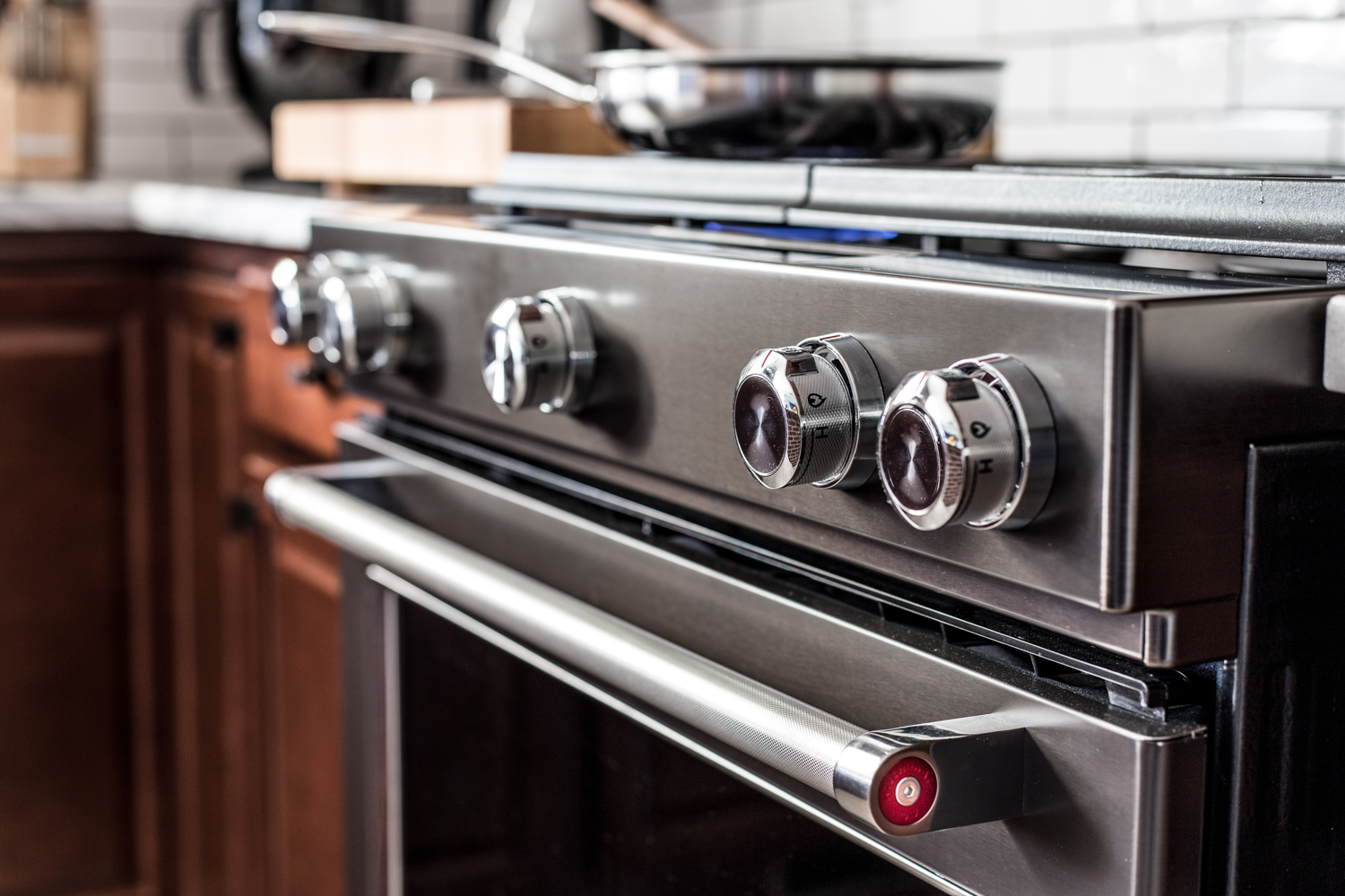 Black Stainless Stove Top Knobs