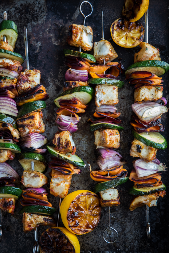grilled fish kabobs