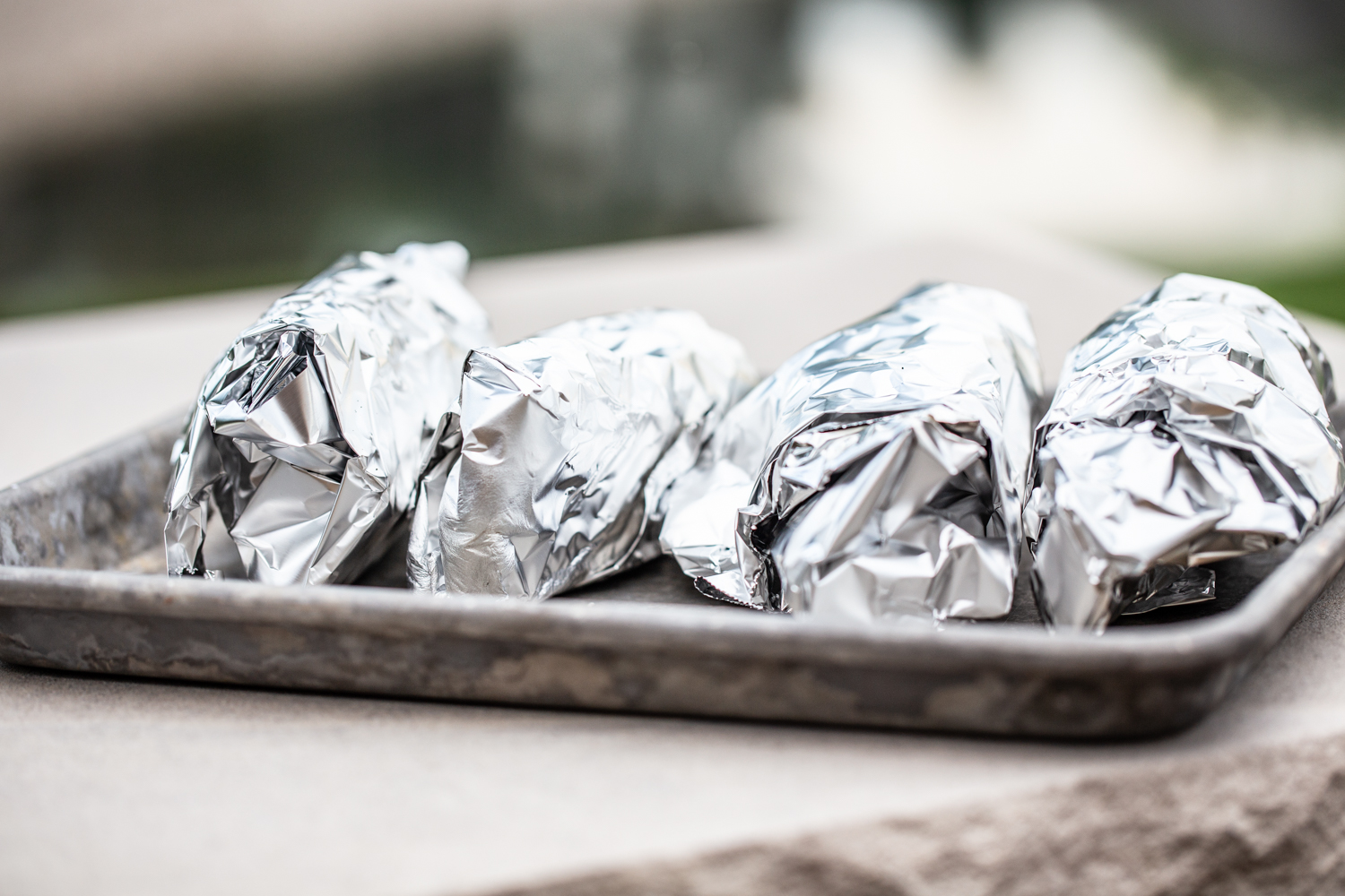 smores cones in foil